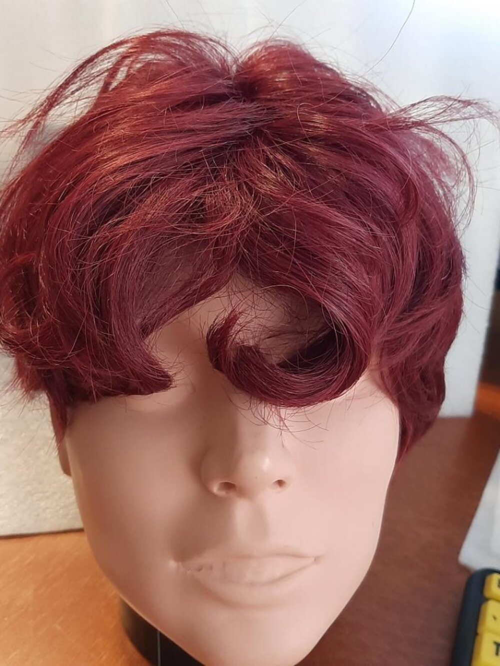 NEW ! Women Short Crimson Red Wig